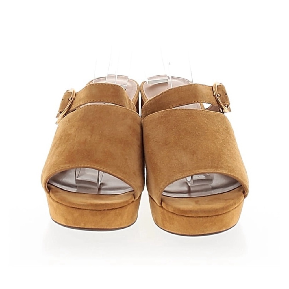 AEROSOLES Tan Suede Mule Clogs
